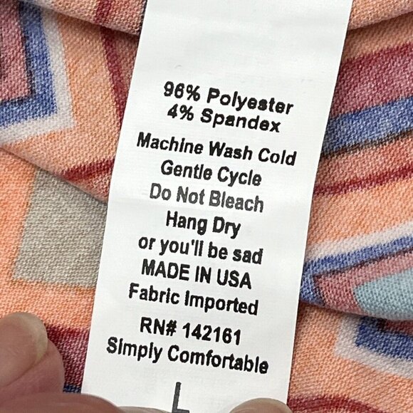 LuLaRoe Madison Skirt Womens L Pleated Pull On Elastic Waist Retro 70s Geometric - Picture 7 of 9